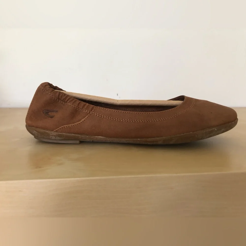 Camel Active leather tan ballet flats size 9 - Picture 2 of 10